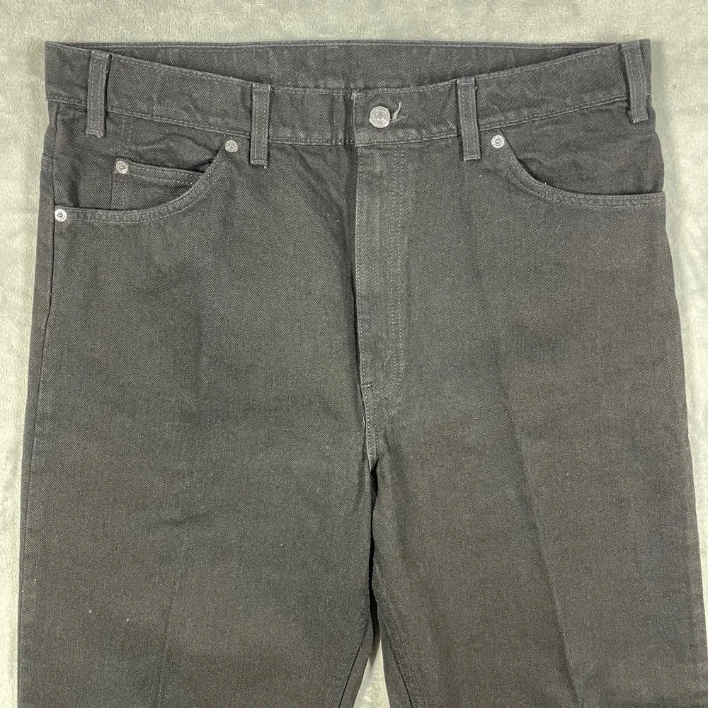VTG 90's Orange Tab‎ Levis 550 Mens Black Relaxed Fit Tapered Jeans 38(36.5)x34